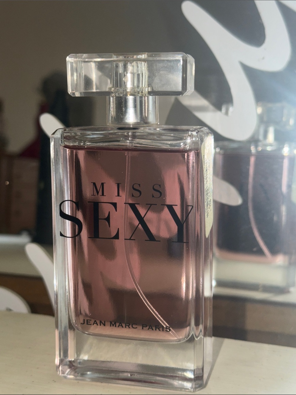 Marshalls Pink Glass Perfume Bottle